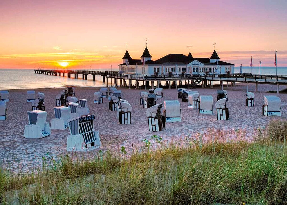 Puslespill Ostseebad Ahlbeck Usedom 1000 brikker bakside