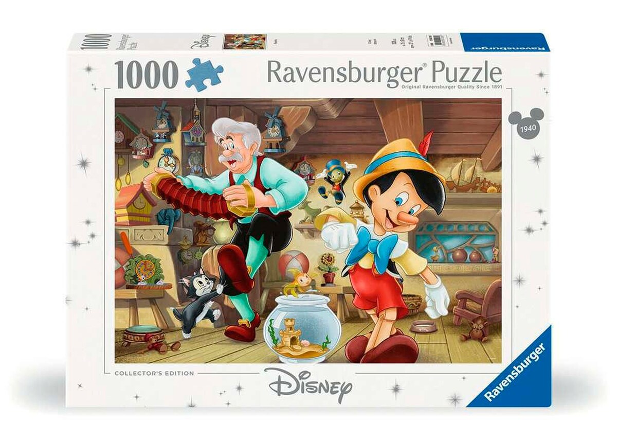 Puslespill Pinocchio Disney 1000 brikker forfra