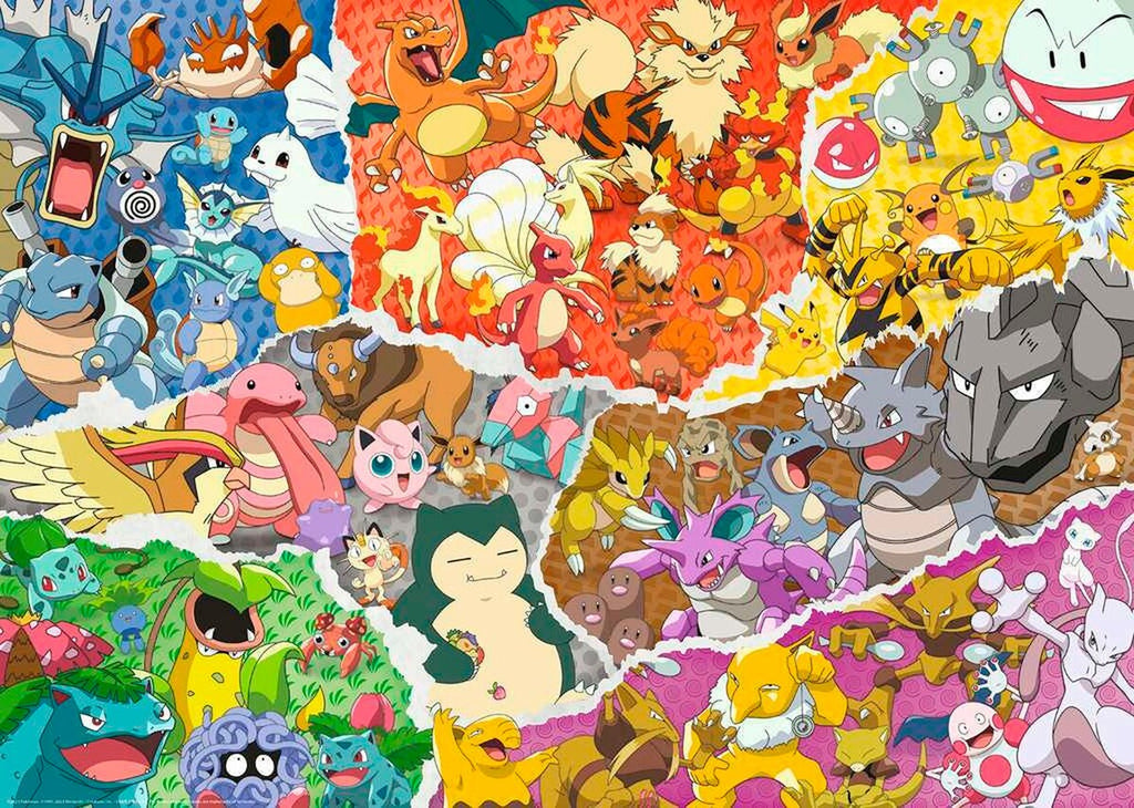 Puslespill Pokémon Adventure 1000 brikker bakside
