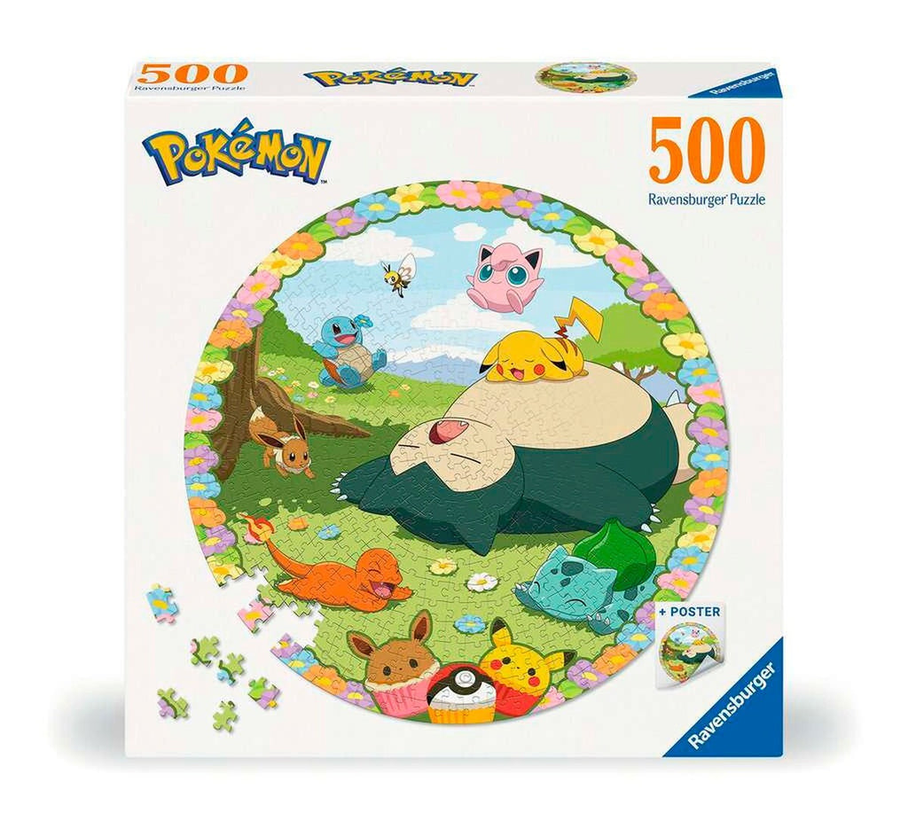 Puslespill Pokémon blomstermotiv 500 brikker forfra