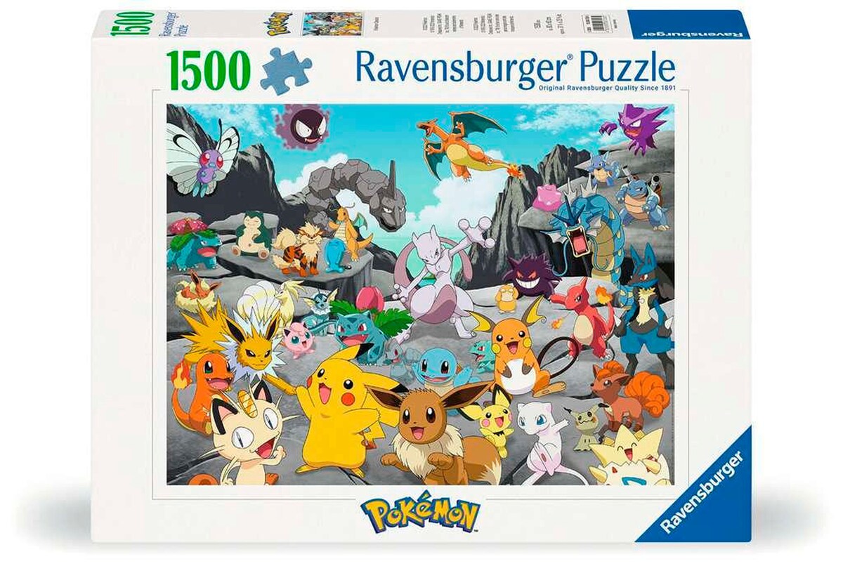 Puslespill Pokémon Classics 1500 brikker forfra