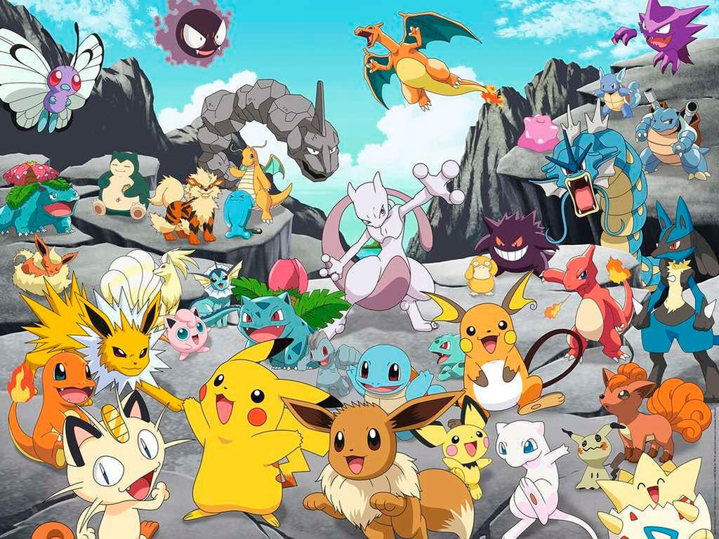 Puslespill Pokémon Classics 1500 brikker bakside