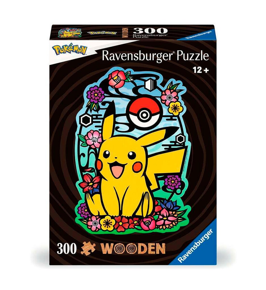 Puslespill i tre Pokémon Pikachu 300 brikker forfra