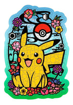 Puslespill i tre Pokémon Pikachu 300 brikker bakside