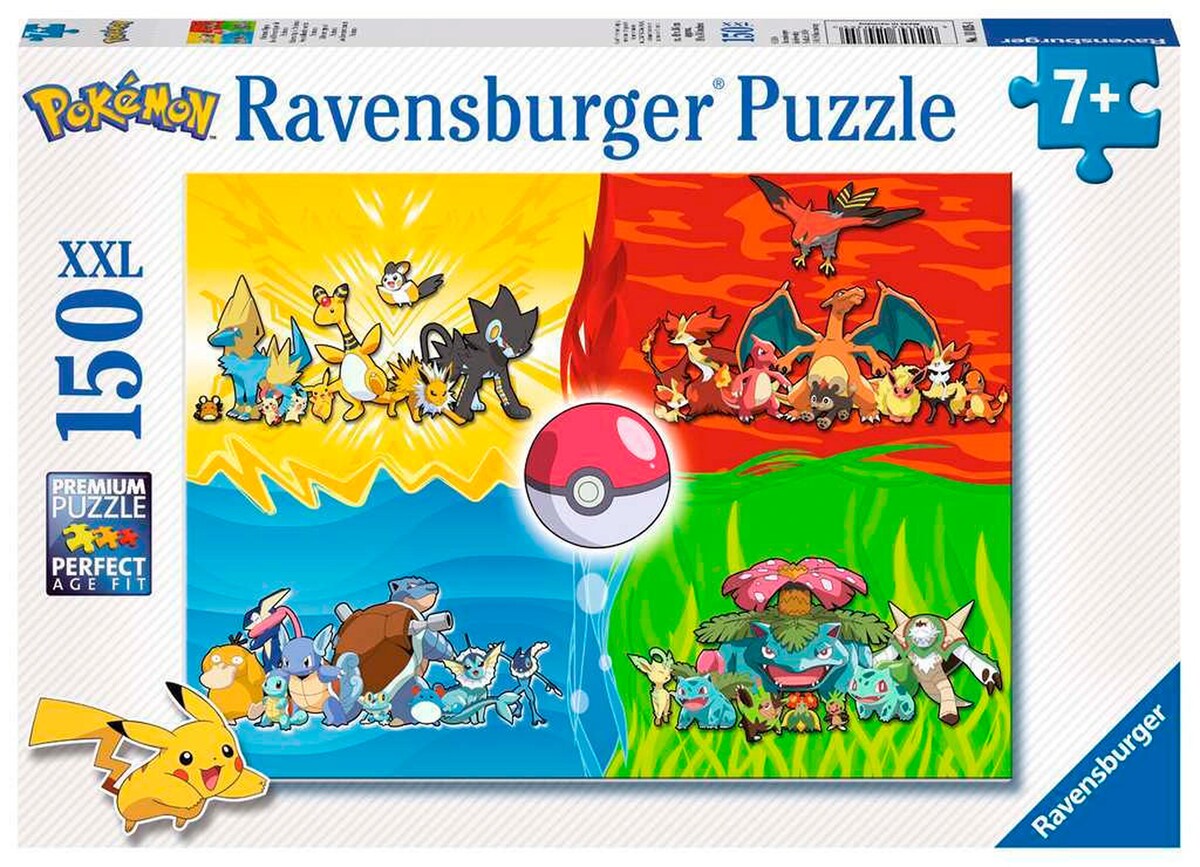 Puslespill Pokémon Typen 150 XXL-brikker forfra