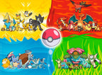 Puslespill Pokémon Typen 150 XXL-brikker nærbilde av brikker