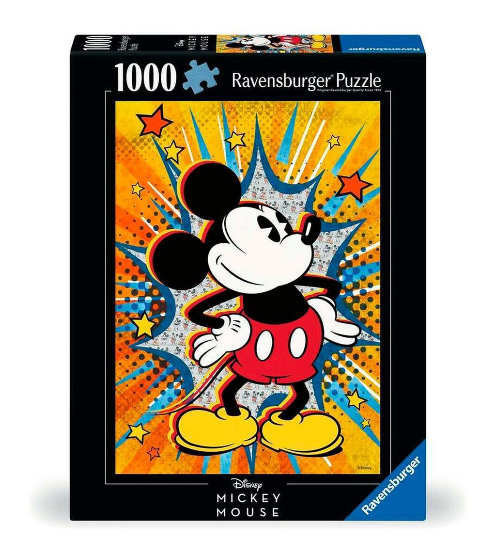Puslespill Retro Mickey 1000 brikker forfra