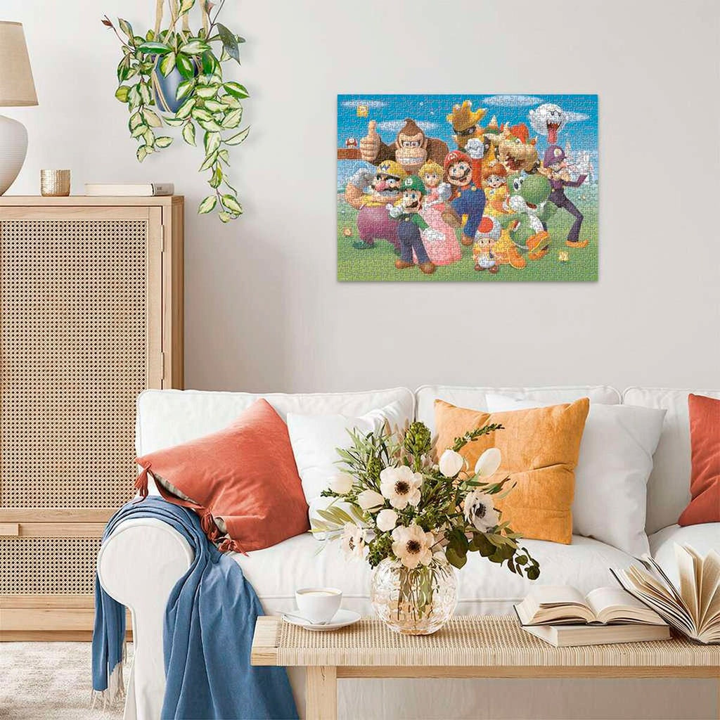 Montert puslespill Super Mario 1000 brikker 70 x 50 cm
