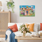 Montert puslespill Super Mario 1000 brikker 70 x 50 cm