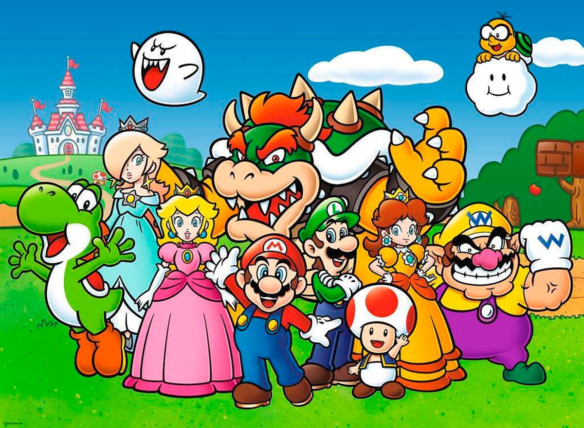 Puslespill Super Mario Fun 100 XXL-brikker bakside