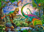 Puslespill XXL 200 brikker dinosaurer og giganter detalj