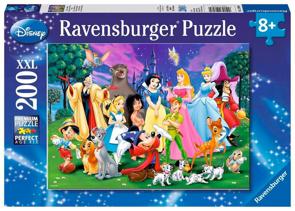 Puslespill XXL 200 brikker Disney Classics 49x36 cm forfra