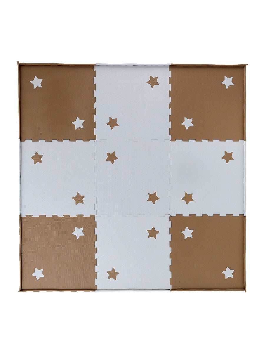 Puslespillmatte 9 deler 60x60 cm skumgummi terrazzo mønster