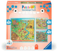 Puslespillsett Puzzle UP! historie 3 motiver forside