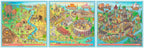 Puslespillsett Puzzle UP! historie 3 motiver bakside