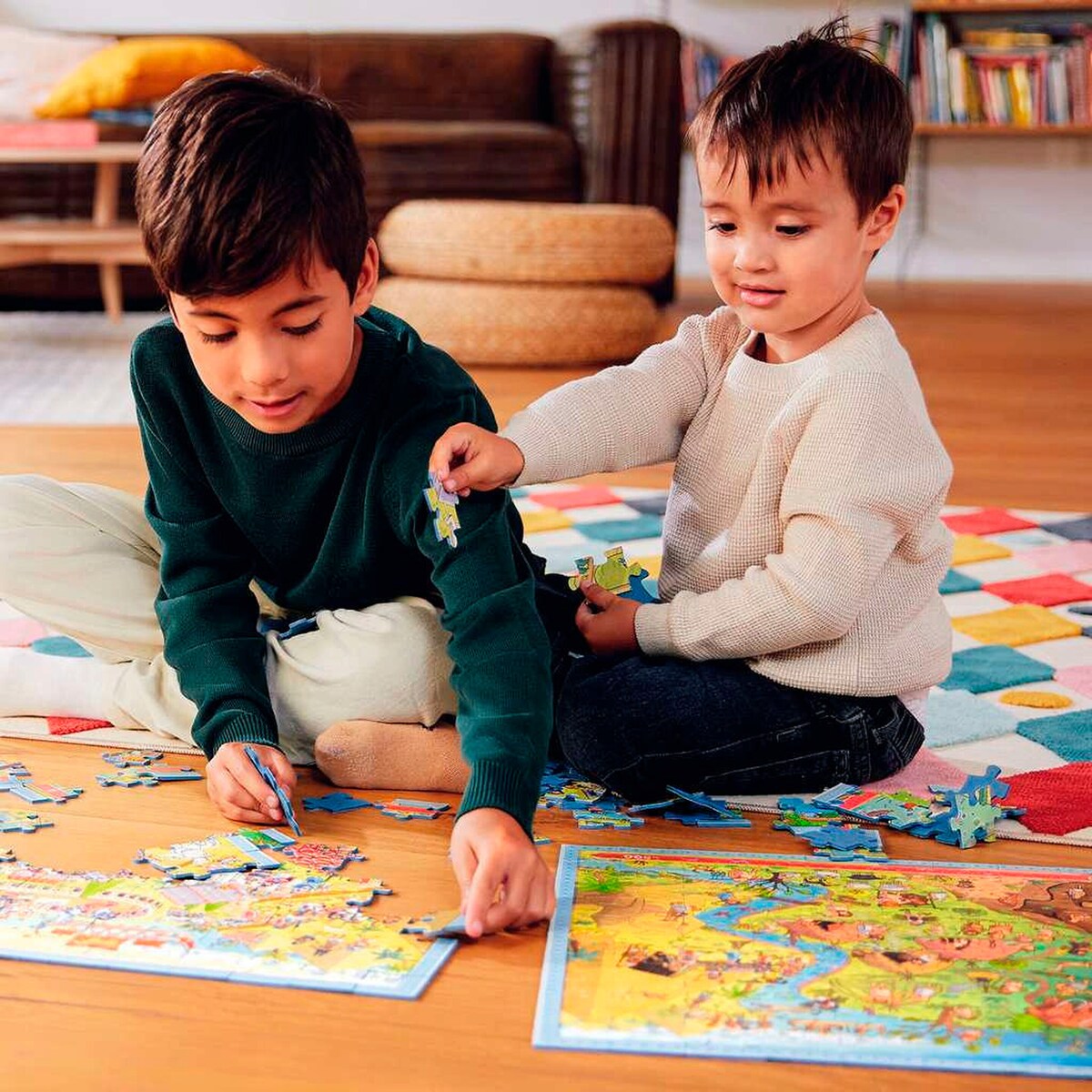 Puslespillmotiv Steinzeit i Puslespillsett Puzzle UP! historie 3 motiver
