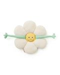 Pute blomsterform Oeko-Tex sherpa 55x37 cm forfra