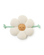 Pute blomsterform Oeko-Tex sherpa 55x37 cm bakside med sovende ansikt