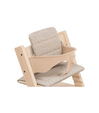 Detalj av Pute for Tripp Trapp barnestol Beige Timber stoff og polstring