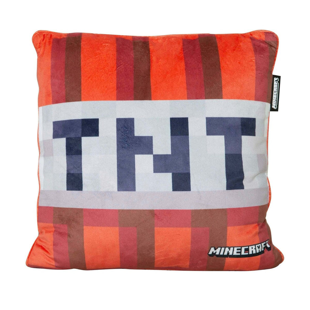 Pyntepute med fyll Minecraft TNT i fløyel forfra