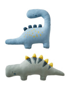 Pynteputer dinosaur 2-pack bomull 45x24 og 35x40 cm forfra