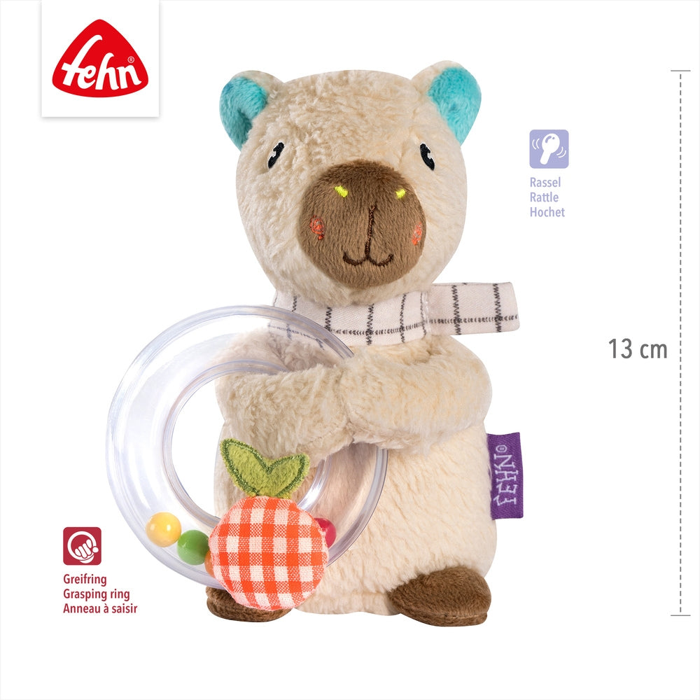 Montert rangle capybara med gripering for baby - Fehn i bruk