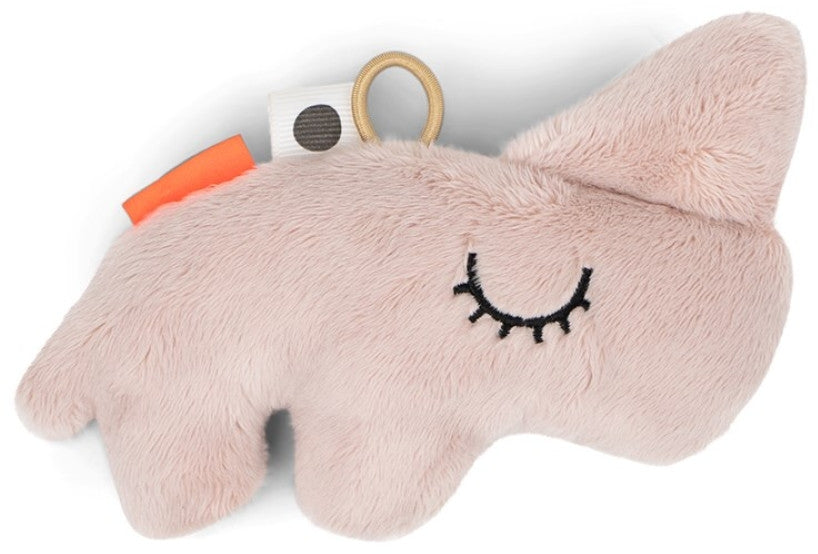 Bakside av Rangle Nozo neshorn med knitrelyd puder