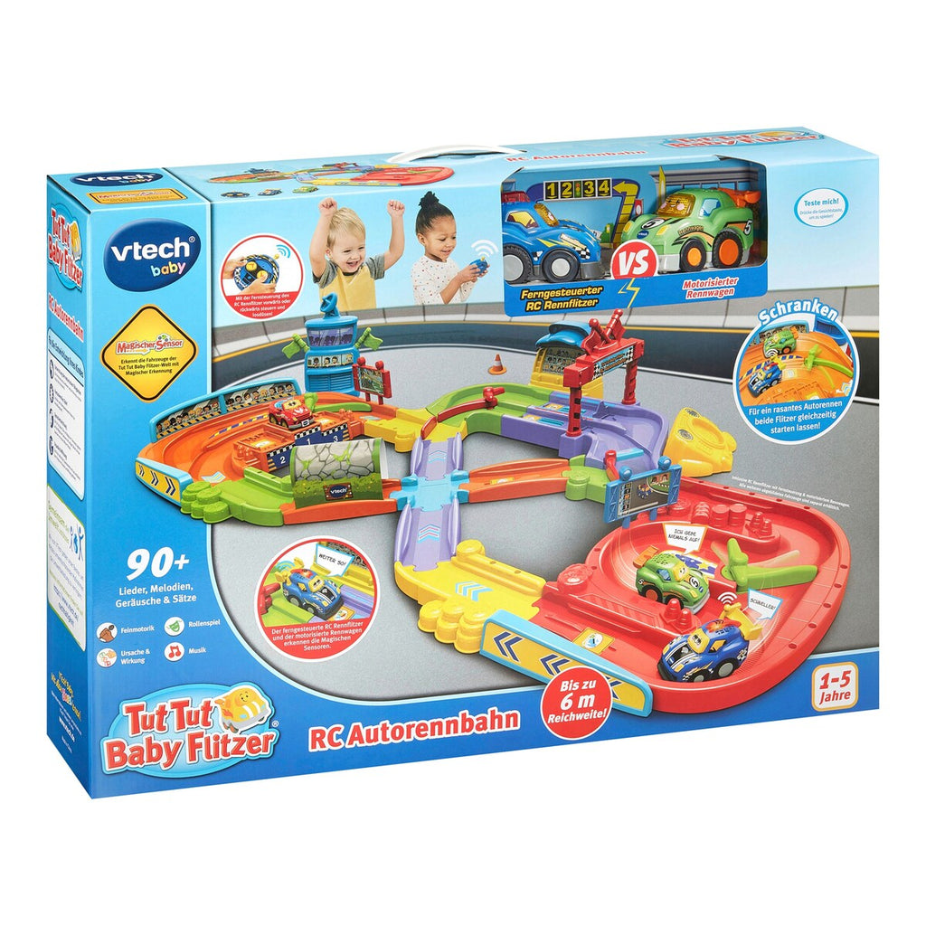 RC bilbane med fjernkontroll fra 12 mnd - Vtech komplett sett