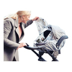 Detalj av regnbeskyttelse for babybilstol iZi Go og iZi Go Modular med refleks