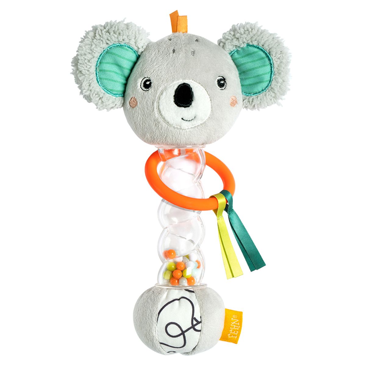 Regnmaker koala 19 cm rangle for babyer DoBabyDoo - Fehn sett forfra