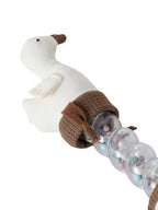 Regnpinne med gåsefigur 22 cm i bomull for baby bakside