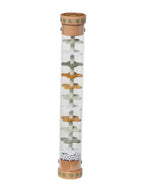 Bakside av Regnstav for baby PANDAFREUNDE tre FSC® 32 cm med dekorative ender