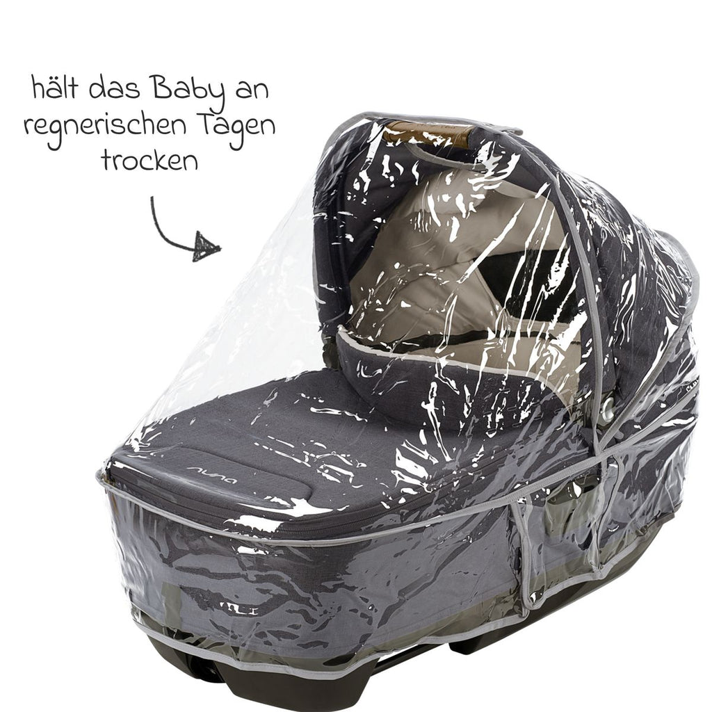 Detalj av ventilasjonsåpning på Regntrekk til bærebag CARI next med lufteåpninger