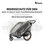 Regntrekk til sykkelvogn Bike N Walk Duo med refleks bakside