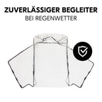 Detalj av refleks på Regntrekk til sykkelvogn Bike N Walk Duo med refleks