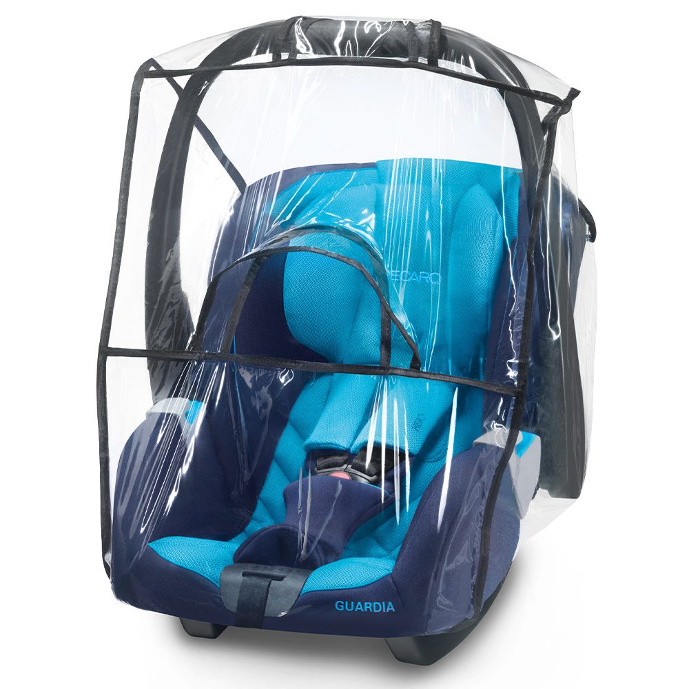 Regntrekk til babystol Guardia og Privia, gjennomsiktig fra Recaro foran