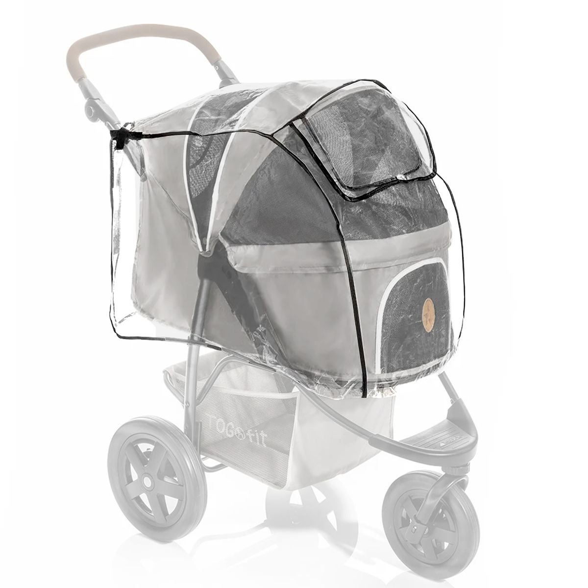 Regntrekk til hundevogn TOGfit Pet Roadster - Zamboo frontvindu og feste