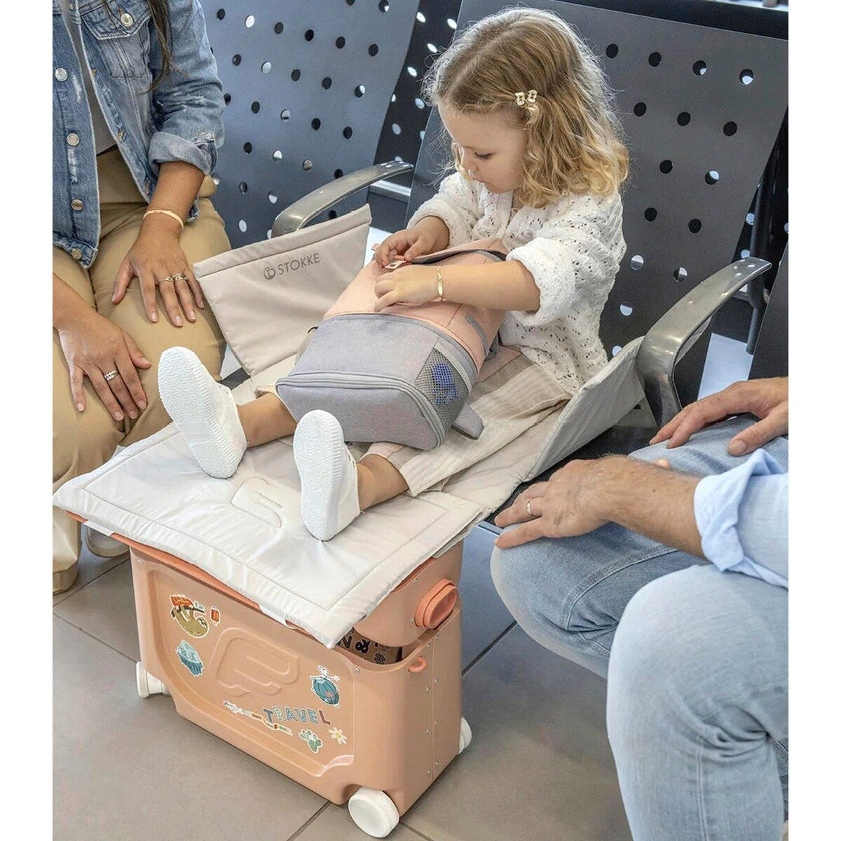 Reisekoffert BedBox med madrass 36x46x20 cm - JetKids by Stokke