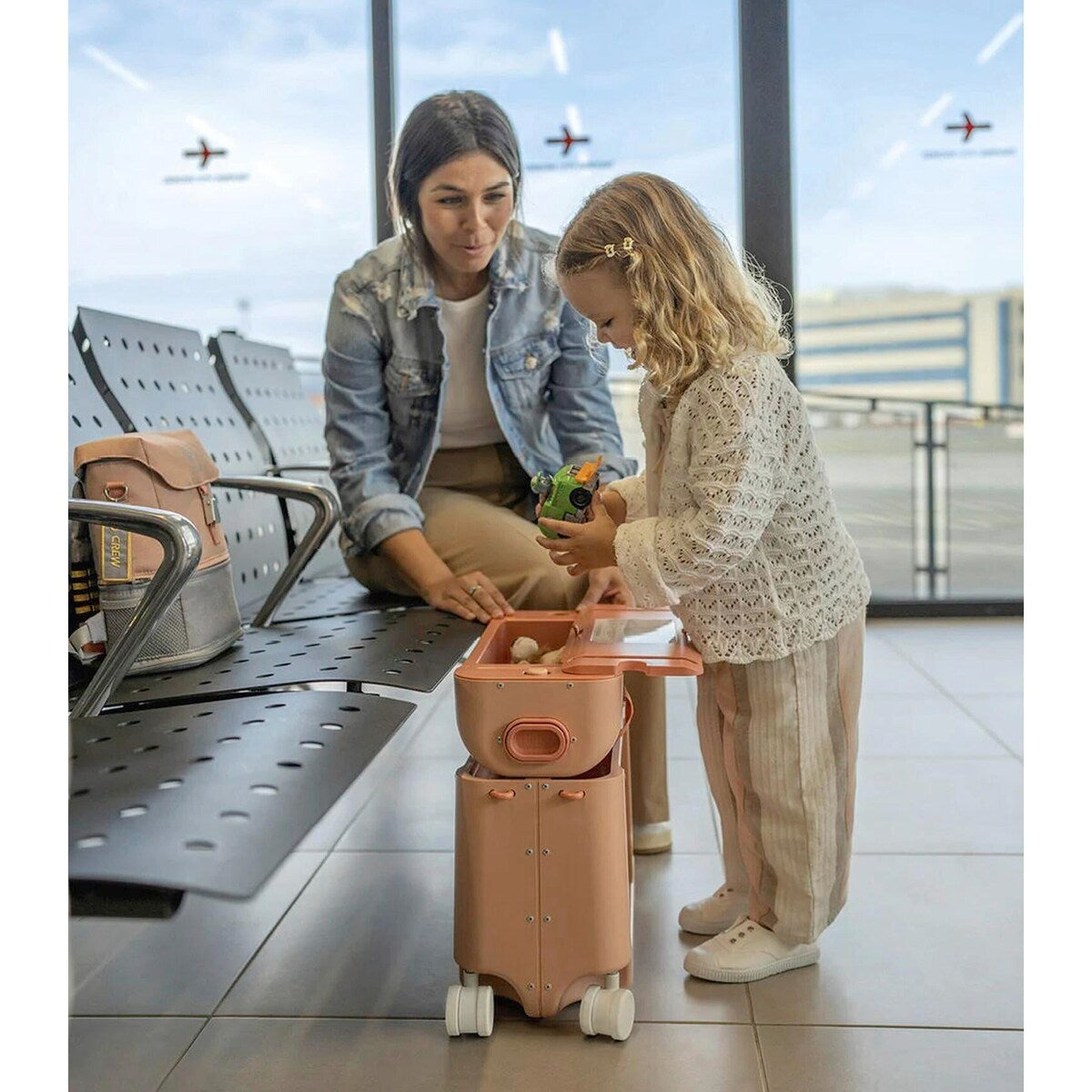 Reisekoffert BedBox med madrass 36x46x20 cm - JetKids by Stokke