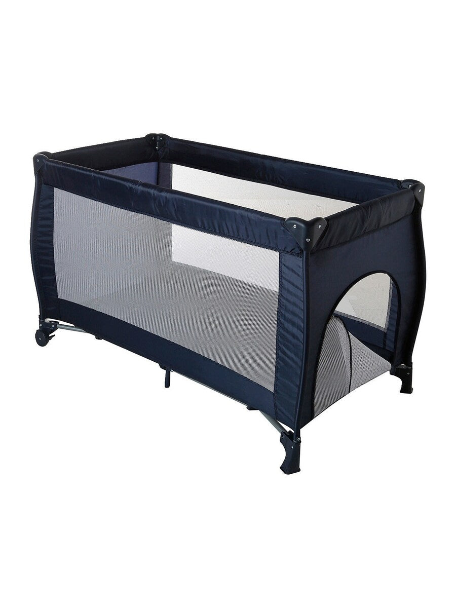 Reiseseng for baby med 2 liggehøyder 125x77 cm detalj av hjul