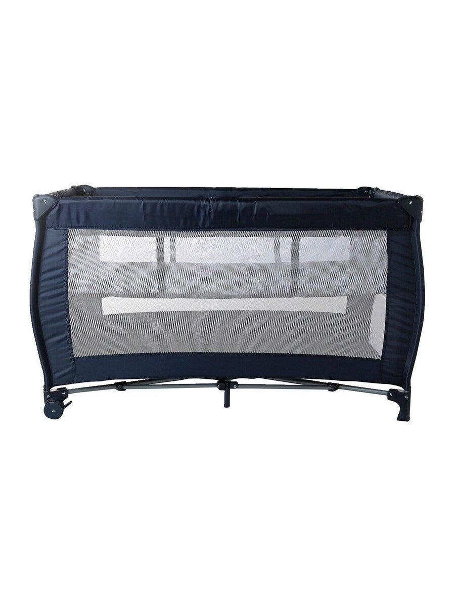 Reiseseng for baby med 2 liggehøyder 125x77 cm montert og klar til bruk