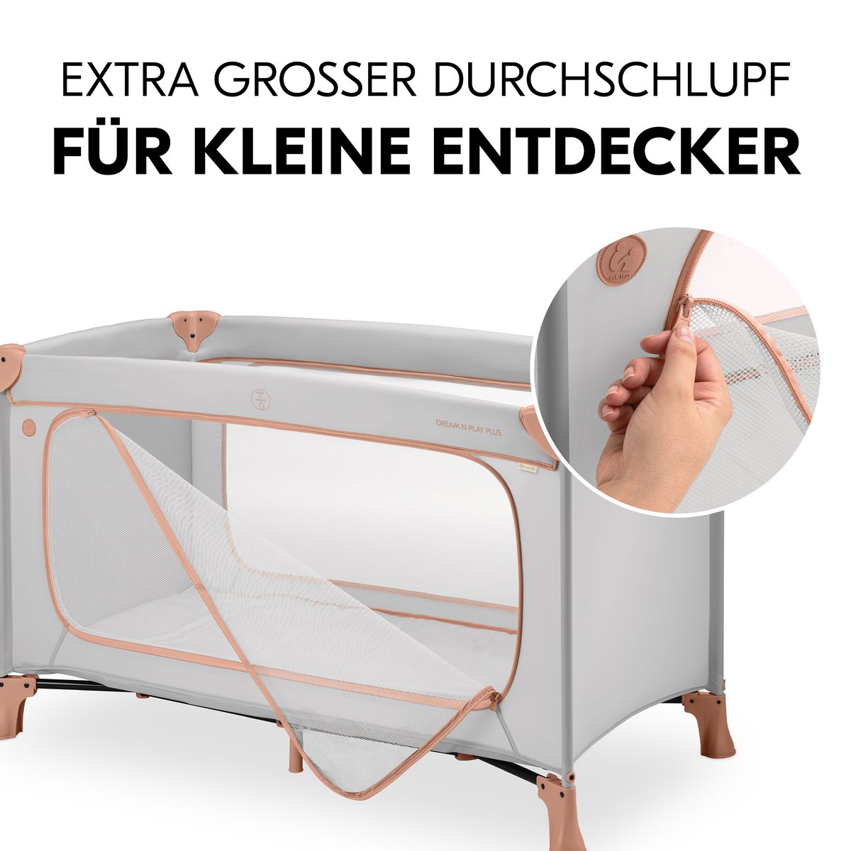 Reiseseng Dream N Play Plus 120x60 cm med tynn madrass