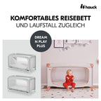 Reiseseng Dream N Play Plus med foldemadrass bakside
