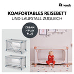 Reiseseng Dream N Play Plus med sideinngang bakside Dusty Blue