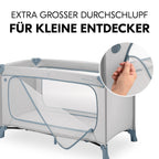 Reiseseng Dream N Play Plus bæretaske detalj Dusty Blue
