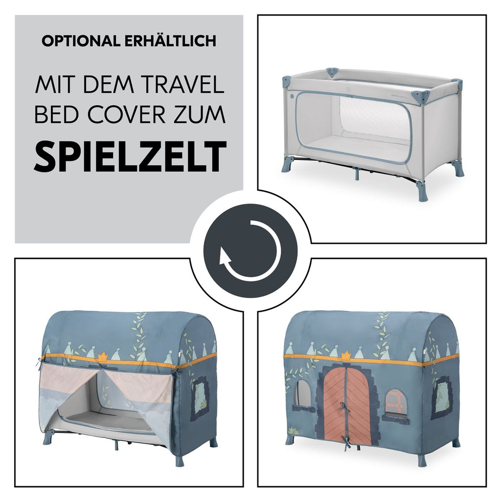 Reiseseng Dream N Play Plus med foldemadrass Dusty Blue