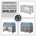 Reiseseng Dream N Play Plus med foldemadrass Dusty Blue