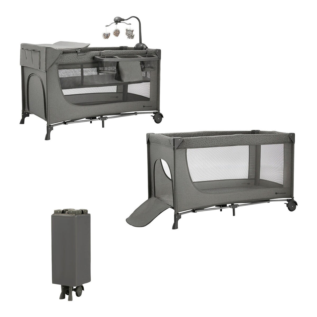 Reiseseng JOY 2 3-i-1 129x73 cm med transportveske detalj av hjul med brems