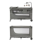 Reiseseng JOY 2 3-i-1 129x73 cm med transportveske sideinngang med glidelås