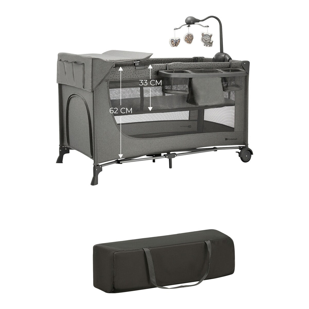 Reiseseng JOY 2 3-i-1 129x73 cm med transportveske samlet og pakket i transportveske